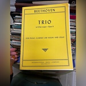 /SALE/ Vintage Trio in B flat Major - Opus II for Piano, Cello and Clarinet